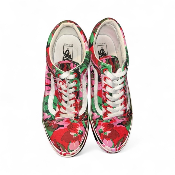 VANS x KENZO Paris OG Old Skool LX Vans Red Floral Shoes sz. M10.5/ W9 RARE - Picture 5 of 9